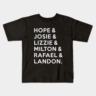 Legacies - Hope & Josie & Lizzie & Milton & Rafael & Landon Kids T-Shirt